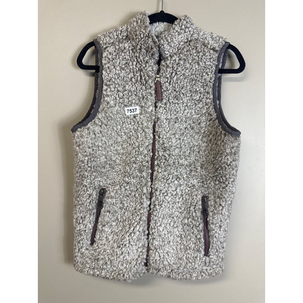 true grit vest xsmall american out door  brown  frosty tipped double up vest plu